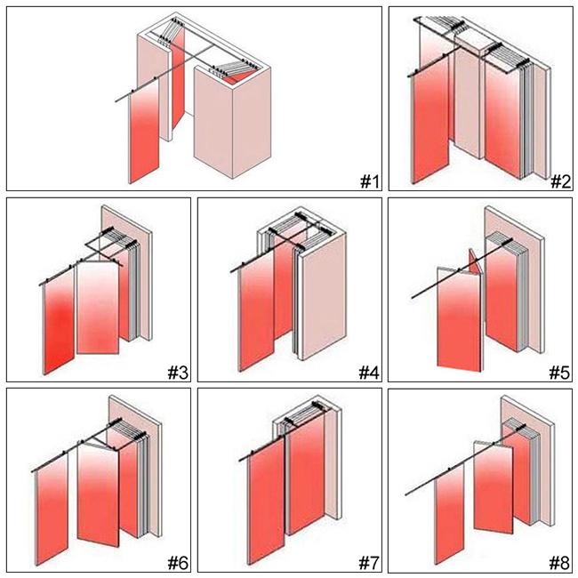 MDF Board Modular Partition Wall 13M Conference Room Movable Partitions