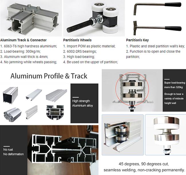 MDF Board Modular Partition Wall 13M Conference Room Movable Partitions