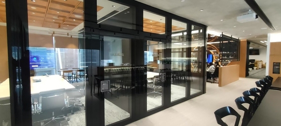 গুণ  Anodized Aluminum Retractable Partition Wall For Office Commercial Spaces কারখানা