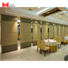 Restaurant 38-45db Soundproof Partition Wall 6063-T6 Aluminum Frame