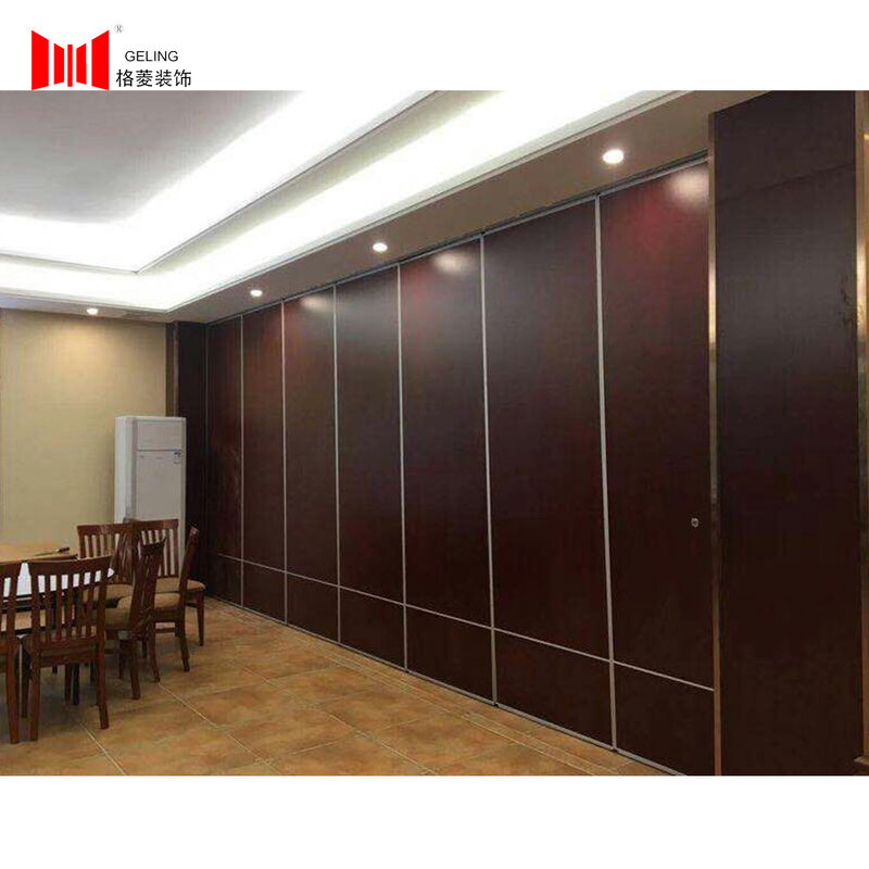 3845db Soundproof Sliding Folding Wall Partition 65mm Demountable