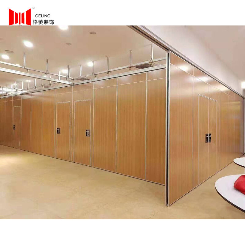 65mm Thick Wooden Partition Wall 6063 Aluminum Frame Removable