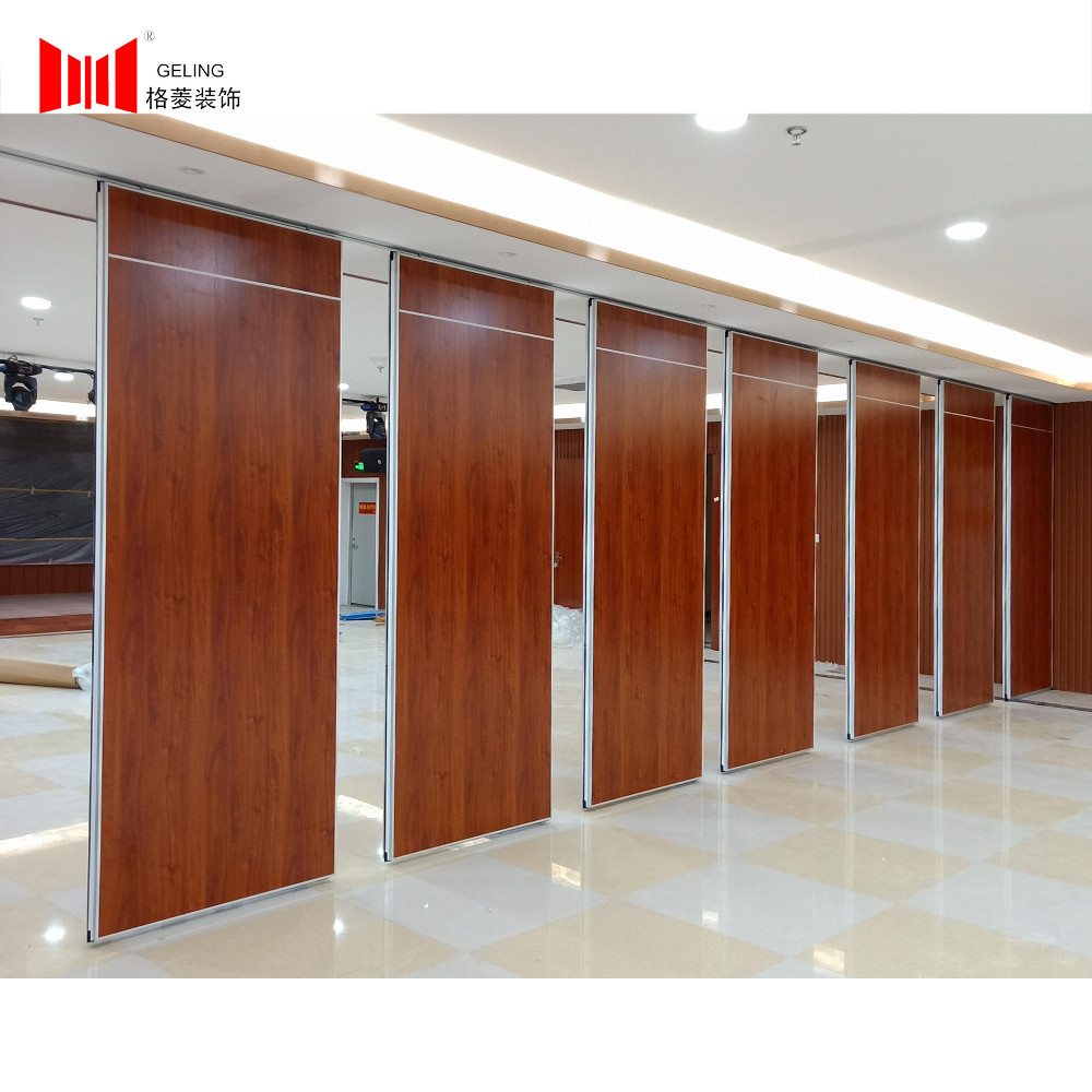 3845db Soundproof Sliding Folding Wall Partition Wooden Dividing Wall