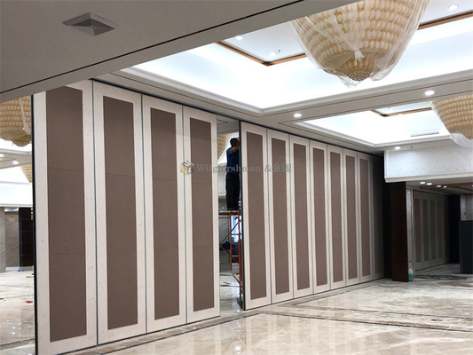 Murs de séparation pliants à double porte pour chambre à coucher isolante