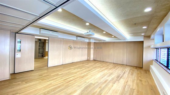 Partitions de bureau pliantes modulaires et durables, séparateurs de salle d'accordéon montés sur piste