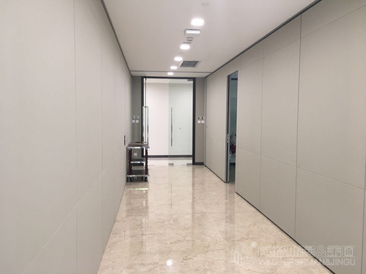 Pared divisoria de puerta móvil a prueba de fuego con instalación rápida