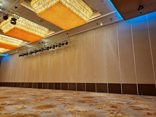 Divisores corredizos de pared plegables insonorizados retráctiles con marco de aleación de aluminio