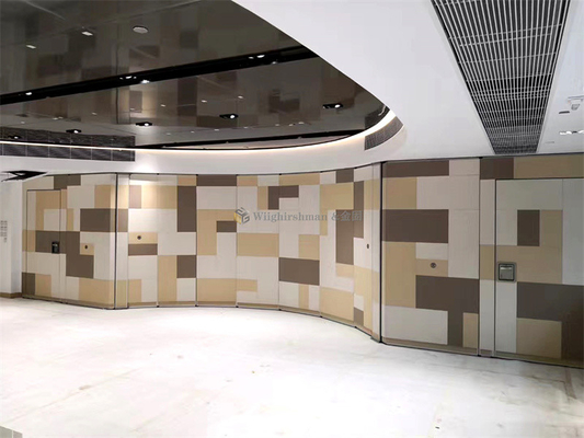Divisiones de sala de conferencias modulares ajustables con superficie de recubrimiento en polvo