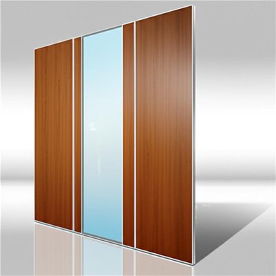 Surface melamine Folding Partition Walls 25-40kg/m2 Glass Single Or Double Glazed Customizable for Customer Requirements